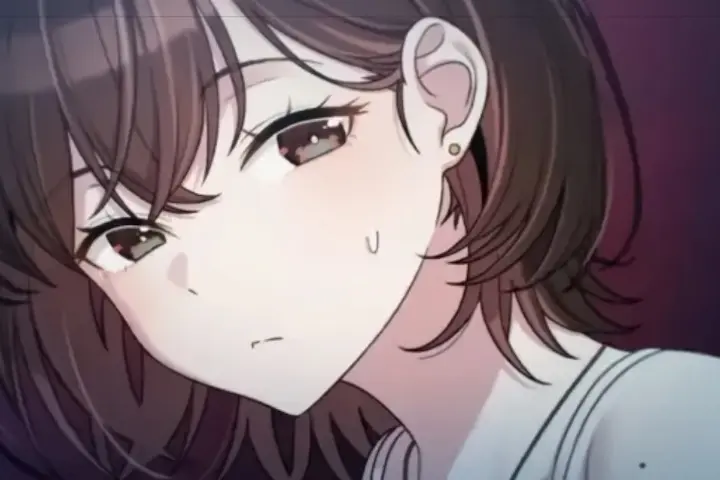 Close-up of the female character looking embarrassed during the date in Job Change Log Chapter 38 manhwa English sub