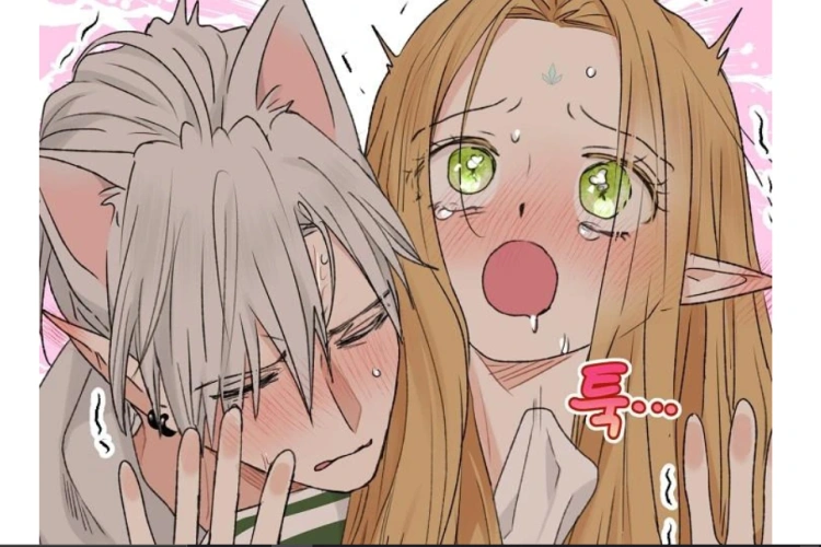 Read Manhwa The Mating of Elves Chapter 60 English Subtitle – Two Lovers in Love!